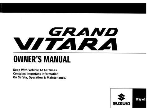 Reading Pdf 2010 suzuki grand vitara owners manual Kindle Deals PDF