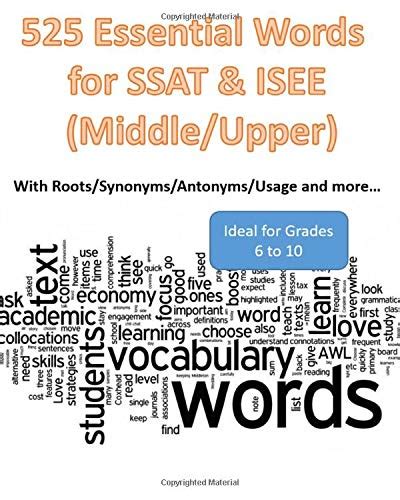 🔥 Reading Pdf 525 Essential Words for SSAT & ISEE (Middle/Upper): With Roots/Synonyms/Antonyms/Usage and moreâ€¦