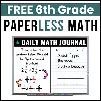 🤯 Free Download 6th grade math journal pages