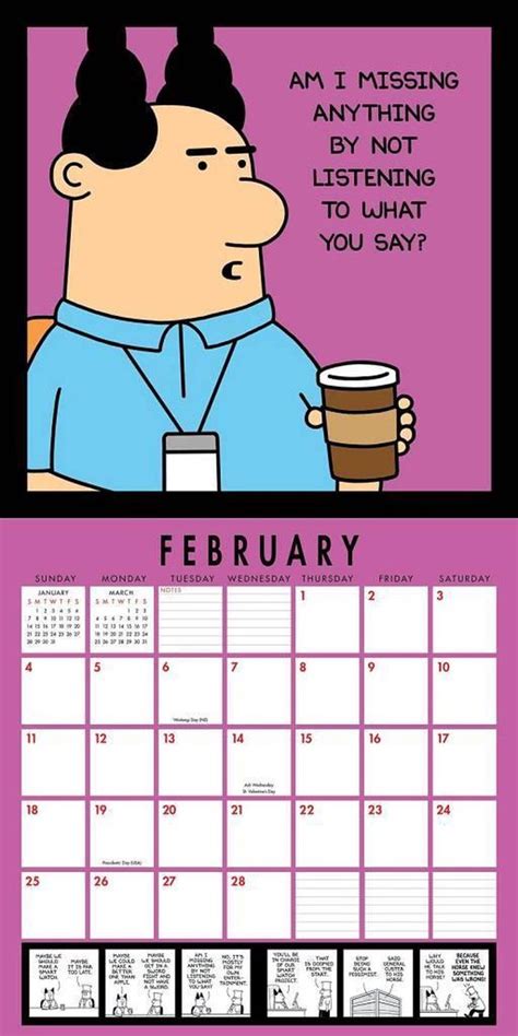 😈 Reading Dilbert 2018 Wall Calendar