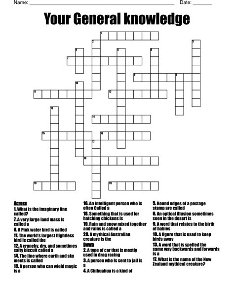 🤯 Download Ebook General Knowledge Crosswords