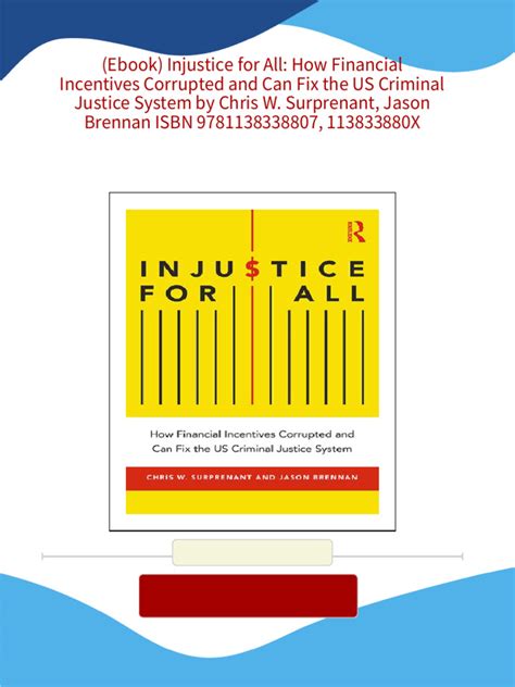 ◀️ Download Audiobook Injustice for All: How Financial Incentives Corrupted and Can Fix the US Criminal Justice System