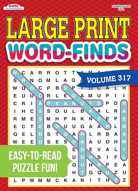 🎁 Free Download Ebook Large Print Word-Finds Puzzle Book-Word Search Volume 317