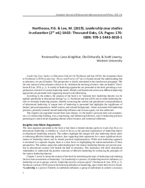 🤑 Free Read Leadership Case Studies in Education