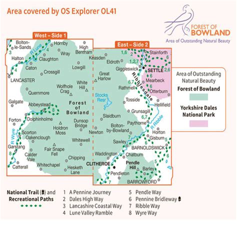 ▶️ Read Pdf ORDNANCE SURVEY Explorer OL 41 Forest of Bowland Map