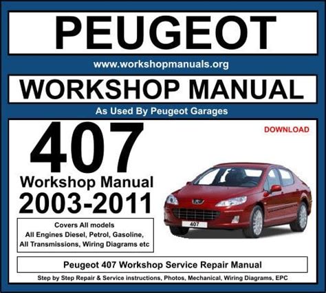Download Kindle Editon Peugeot 407 Sw Workshop Manual Kindle Deals PDF