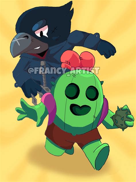 Ez 999999 brawl stars fan art crow