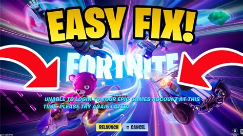 Mod Method can't log into fortnite account