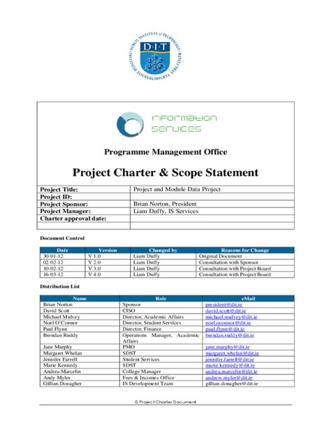▶️ Download Link charter and scope documents
