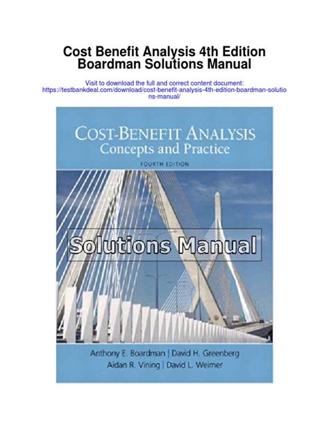 🎁 Read Pdf cost benefit analysis boardman solutions