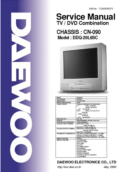 Download PDF Online daewoo pd46c10 manual Internet Archive PDF