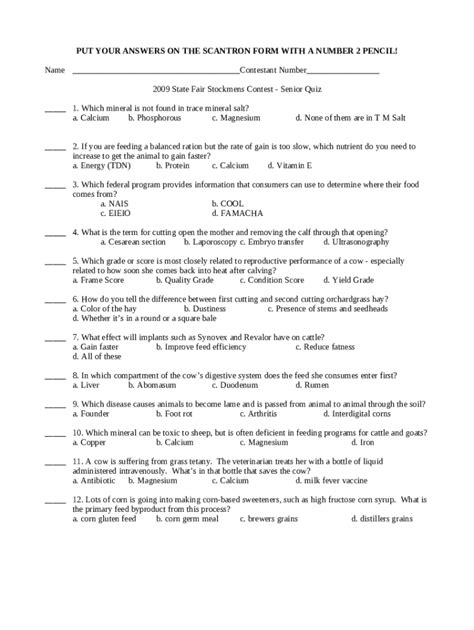 🤑 Download Link directions mark all answers on scantron form