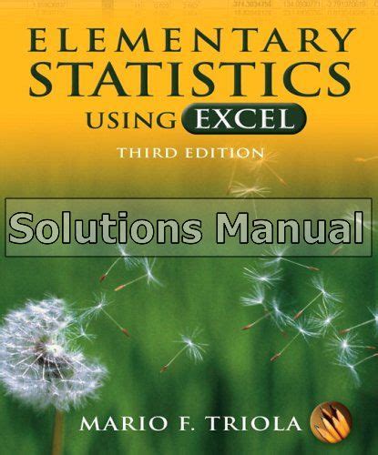 🤯 Free Download Ebook elementary statistics using excel triola solution manual