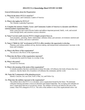 😱 Free Download fccla knowledge bowl 2014 study guide
