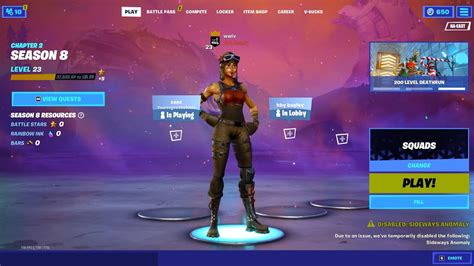 Simplu 999 fortnite renegade raider in lobby
