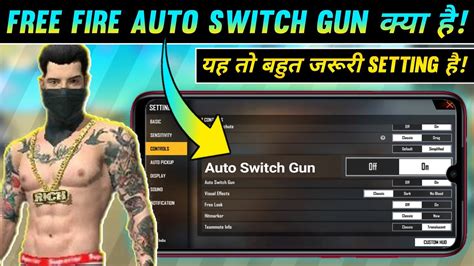 Simple 999 free fire auto switch gun