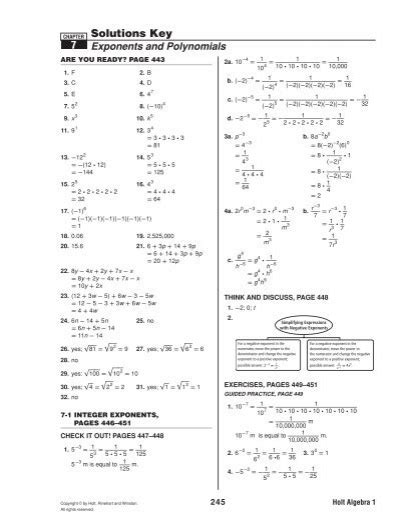 🤯 Read Online holt mathematics lesson 7 answer key