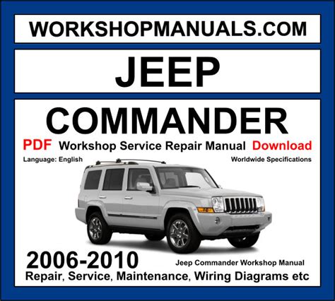 Download Kindle Editon jeep commander 2006 2010 workshop repair service