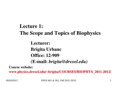 🔥 Reading Pdf lecture 1 the scope and topics of biophysics