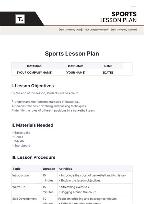 Download PDF Online lesson plan for softball template PDF Ebook online