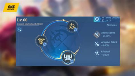 Suplimentar 99999 mobile legends lesley best emblem