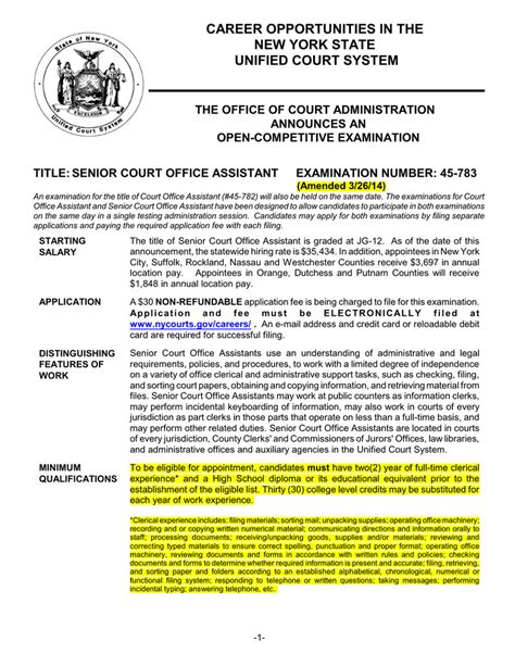 🔥 Pdf Download ny senior court office assistant study guide