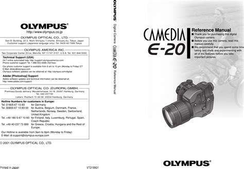 Free Download olympus camedia e 20n manual Read E-Book Online PDF