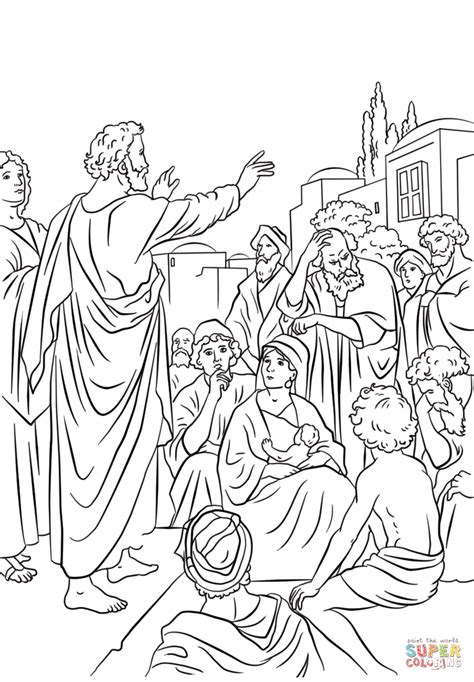 Free Read peter preaching coloring page Best Sellers PDF - Who Am I