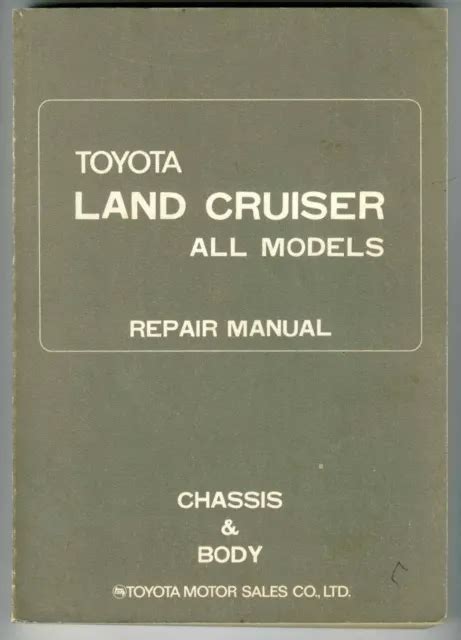 Free Reading rare 1971 toyota land cruiser chassis body repair workshop
