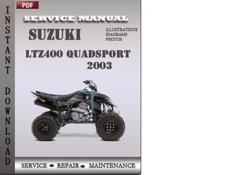 Download EPUB suzuki ltz400 quadsport factory service repair manual
