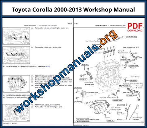 Free Read toyota corolla 2000 service manual Open Library PDF - New