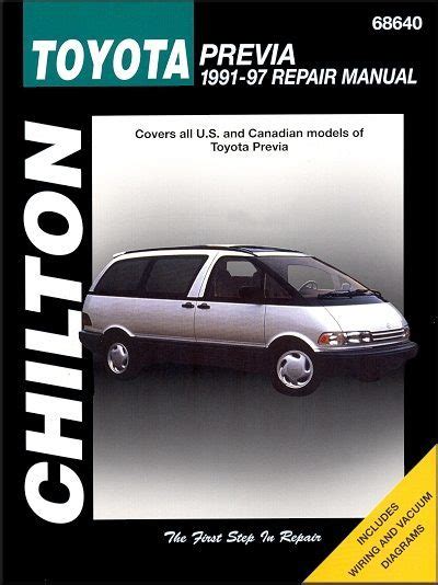 Download EPUB toyota previa service repair manual 1991 1997 Paperback