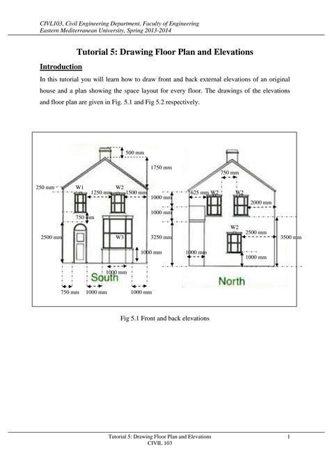 💎 Read Online tutorial 5 drawing floor plan and elevations