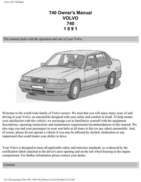 Free Read volvo 740 owner manual electric Reading Free PDF - Hope for